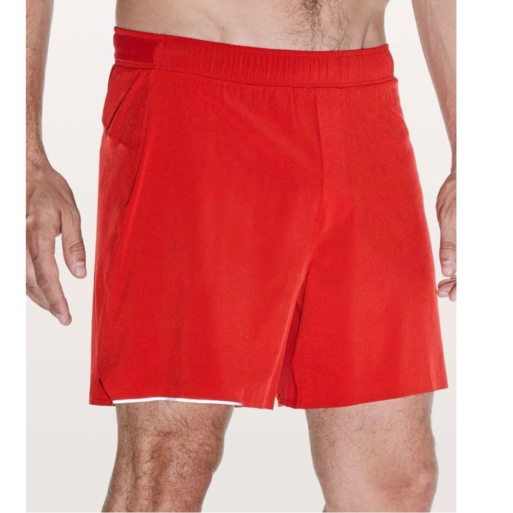 Lululemon Men’s Surge Short *6" Updated in Bold Red Size L - Picture 2 of 15
